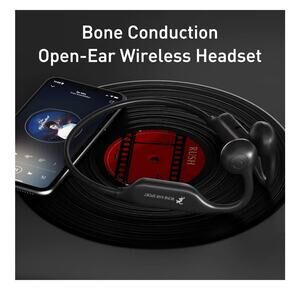 dogo Bone Conduction Headphones, Open Ear with MIC, Wireless Bluetooth 5.2 Sport